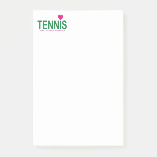 Tennis Post-it® Notes (Voorkant)