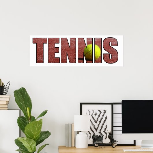 Tennis Poster (Thuiskantoor)