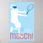 Tennis Poster - Game Set Match! (Voorkant)
