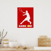 Tennis-poster met aangepaste offerte | Game on Poster (Keuken)