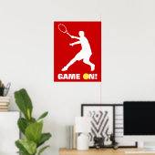 Tennis-poster met aangepaste offerte | Game on Poster (Thuiskantoor)