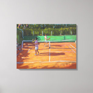 Tennis practice Pet d’adge France 2013 Canvas Afdruk