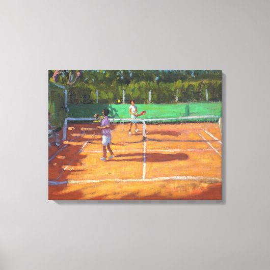 Tennis practice Pet d’adge France 2013 Canvas Afdruk (Voorkant)