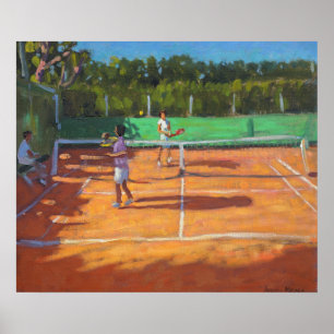 Tennis practice Pet d’adge France 2013 Poster