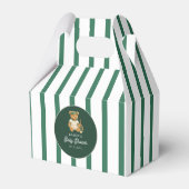 Tennis Preppy Bear Baby Shower Bedankdoosjes (Voorkant Zijde)