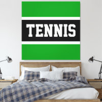 TENNIS Pret Functie Groen Zwart Wit Strepen