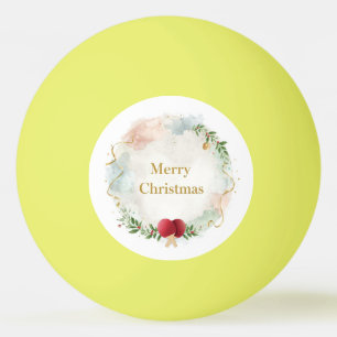 Tennis Prettig kerstfeest met tennisbal Pingpongbal