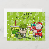 Tennis Prettige feestdagen met de Kerstman voor Sp (Voorkant / Achterkant)