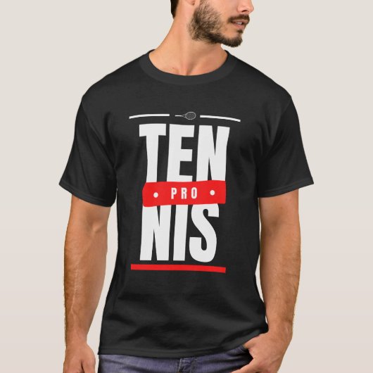 Tennis Pro Moderne Kleurrijke Typografie Coach Spe T-shirt (Voorkant)