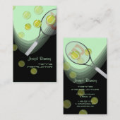 Tennis pro/tennis instructeurs DIY achtergrondkleu Visitekaartje (Voorkant / Achterkant)