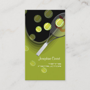 Tennis pro, tennisinstructeurs visitekaartjes