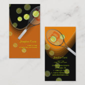 Tennis pro, tennisinstructeurs visitekaartjes (Voorkant / Achterkant)