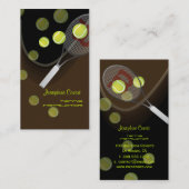 Tennis pro, tennisinstructeurs visitekaartjes (Voorkant / Achterkant)