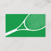 Tennis Professional-lessen Visitekaartje (Achterkant)