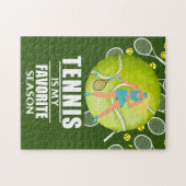 Tennis Puzzles met grappig gezegde voor speler Legpuzzel (Horizontaal)