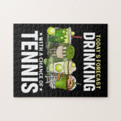 Tennis Puzzles met grappig gezegde voor speler Legpuzzel (Horizontaal)