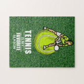 Tennis Puzzles met grappig gezegde voor speler Legpuzzel (Horizontaal)