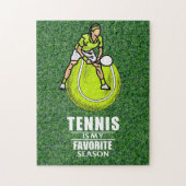 Tennis Puzzles met grappig gezegde voor speler Legpuzzel (Verticaal)