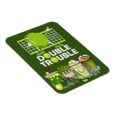 Tennis Puzzles met grappig gezegde voor speler Magneet (Rechterzijde)