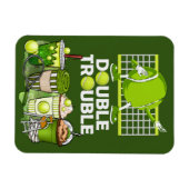 Tennis Puzzles met grappig gezegde voor speler Magneet (Horizontaal)