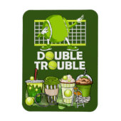 Tennis Puzzles met grappig gezegde voor speler Magneet (Verticaal)