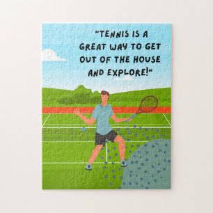 Tennis Puzzles voor Tennis Player Legpuzzel