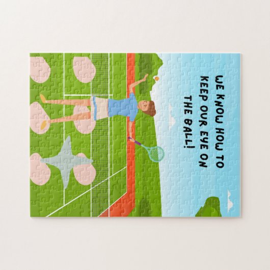 Tennis Puzzles voor Tennis Player Legpuzzel (Horizontaal)