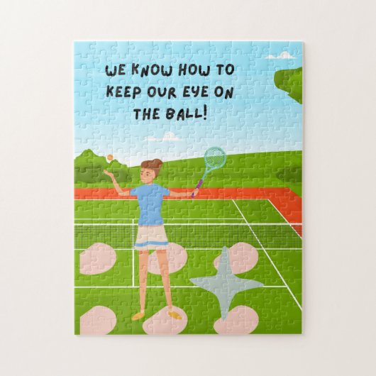 Tennis Puzzles voor Tennis Player Legpuzzel (Verticaal)