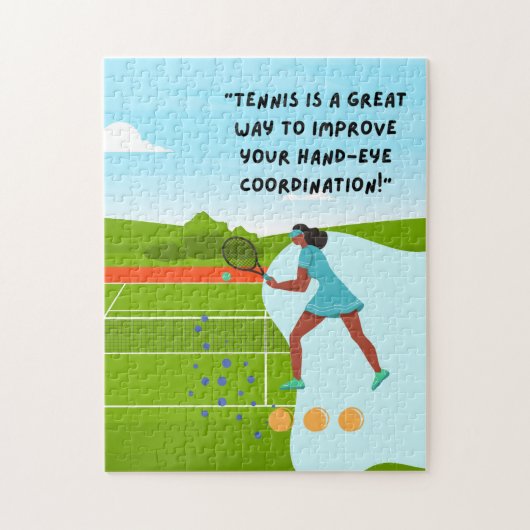 Tennis Puzzles voor Tennis Player Legpuzzel (Verticaal)