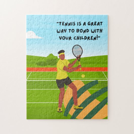 Tennis Puzzles voor Tennis Player Legpuzzel (Verticaal)