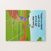 Tennis Puzzles voor Tennis Player Legpuzzel (Horizontaal)