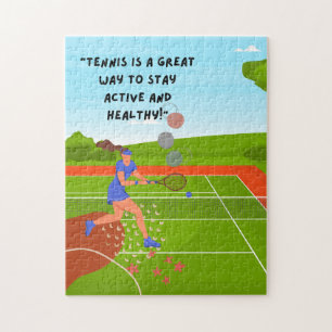 Tennis Puzzles voor Tennis Player Legpuzzel