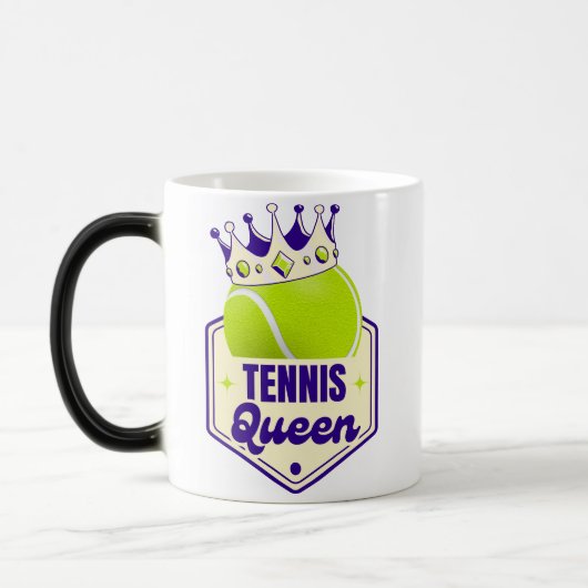 Tennis Queen - Court Style voor Racket Royals Magische Mok (Links)