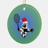 Tennis Quokka kerstversiering Keramisch Ornament (Links)