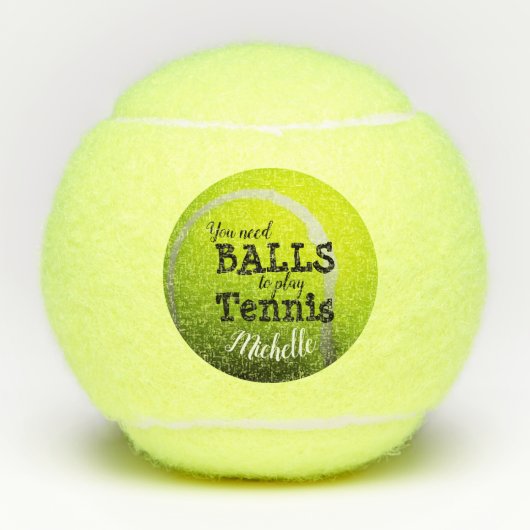 Tennis Quote Tennisballen (Voorkant)