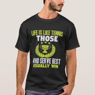 Tennis Quote-trainingsuitrusting T-shirt