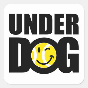 Tennis quote vierkante sticker