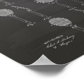 Tennis Racket 1886 Patent Art Chalkboard Poster (Hoek)