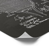 Tennis racket 1916 Patent Art - Chalkboard Poster (Hoek)