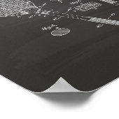 Tennis Racket 1925 Patent Art Chalkboard Poster (Hoek)