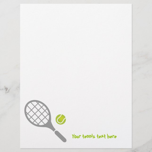 Tennis racket and ball custom flyer (Voorkant)