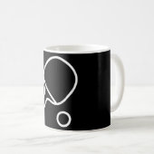 Tennis Racket And Ball Retro Ping Pong Koffiemok (Voorkant rechts)