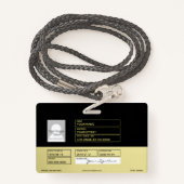 Tennis Racket Badge (Achterkant met draagriem)