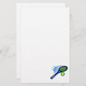 Tennis Racket & Ball Briefpapier (Voorkant / Achterkant)