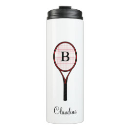 Tennis Racket Design Travel Mug Thermal Tumblers Thermosbeker