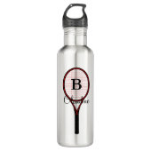 Tennis Racket Design Travel Water Flessen (Voorkant)