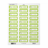 Tennis-racket en bal op maat etiket (Full Sheet)