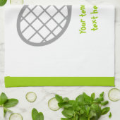 Tennis-racket en bal op maat theedoek (Gevouwen)