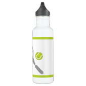 Tennis-racket en bal op maat waterfles  (Rechts)