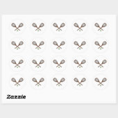tennis racket en bal ronde sticker (Vel)